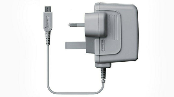 OFFICIAL Nintendo 3DS 2DS Mains Power Charger Adapter UK 3 Pin Plug QTY 9 - Student Computers