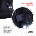 LED Safety Backpack for Bike–14h Battery Life, 3 Light Modes-High Visible(Hi Viz - Student Computers