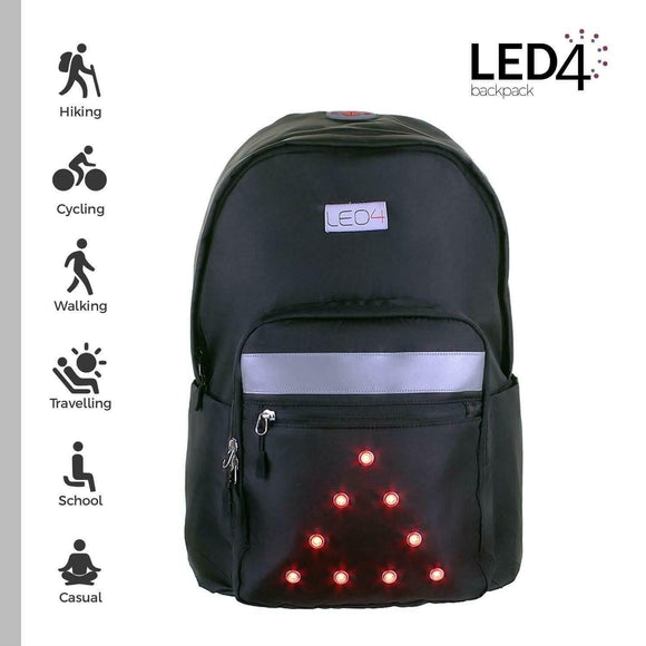 LED4 Casual and Bike Backpack Light Up LED-For Cycling,Daily Purpose,Work,School