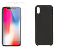 Apple Silicone Case Black For iPhone XR Inc Glass Screen Protector QTY 10 - Student Computers