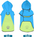 Pet Waterproof Dog Raincoat with Hi Vis Panel adjustable Velcro well made Size Large